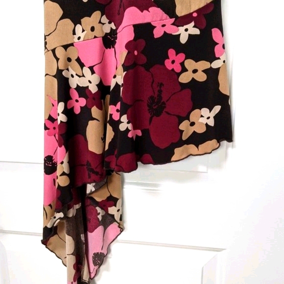 NWOT Beautiful Flower Print Midi Dress - Picture 7 of 11